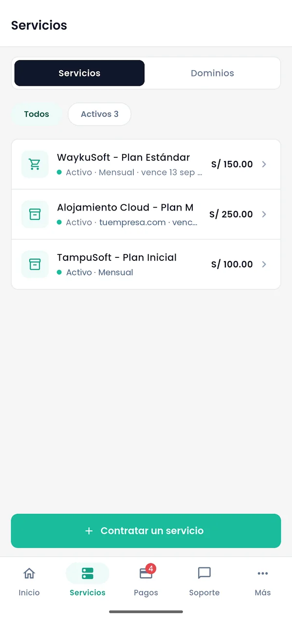 Captura de la app Gokiebox