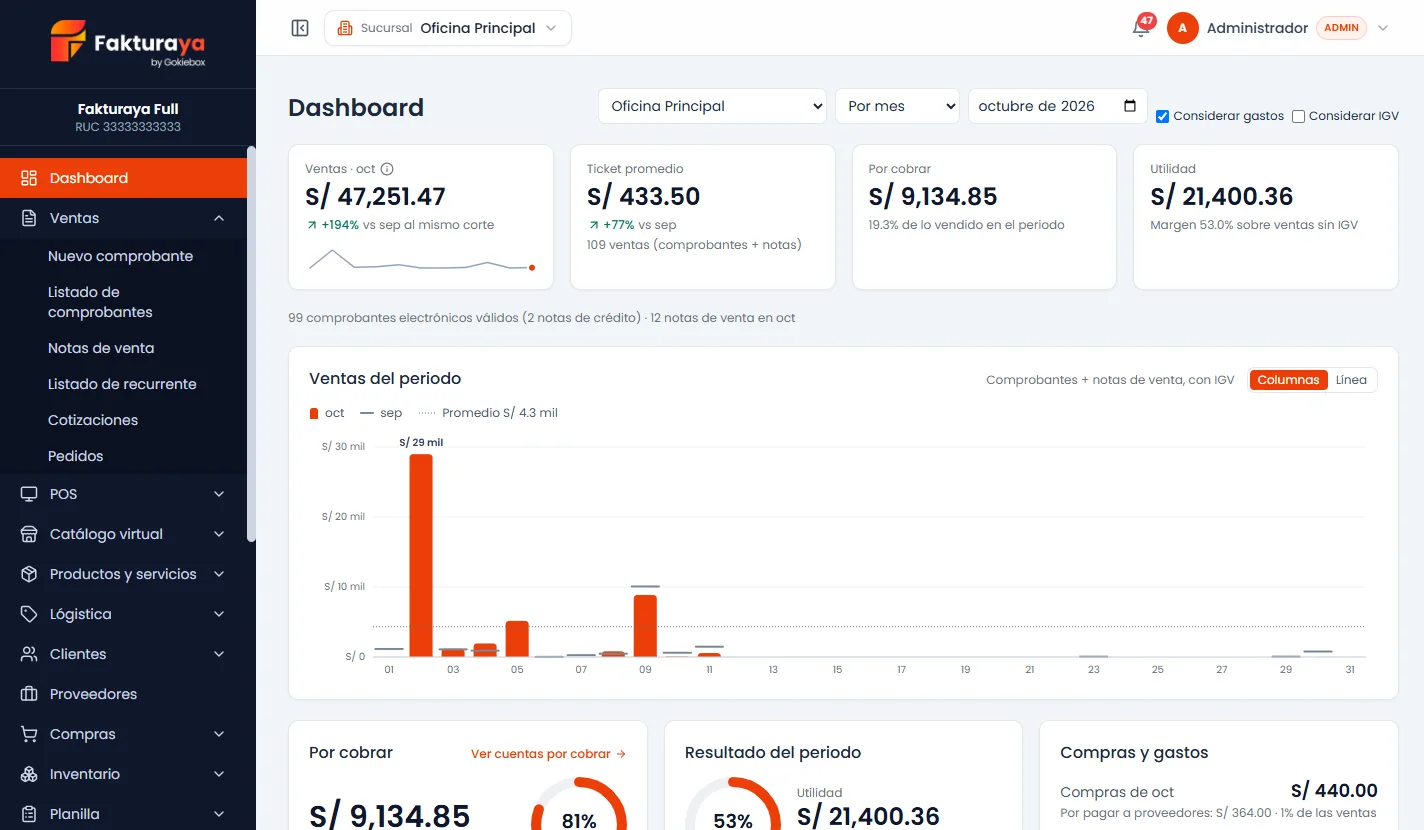 FakturaYa, software de facturación y ventas