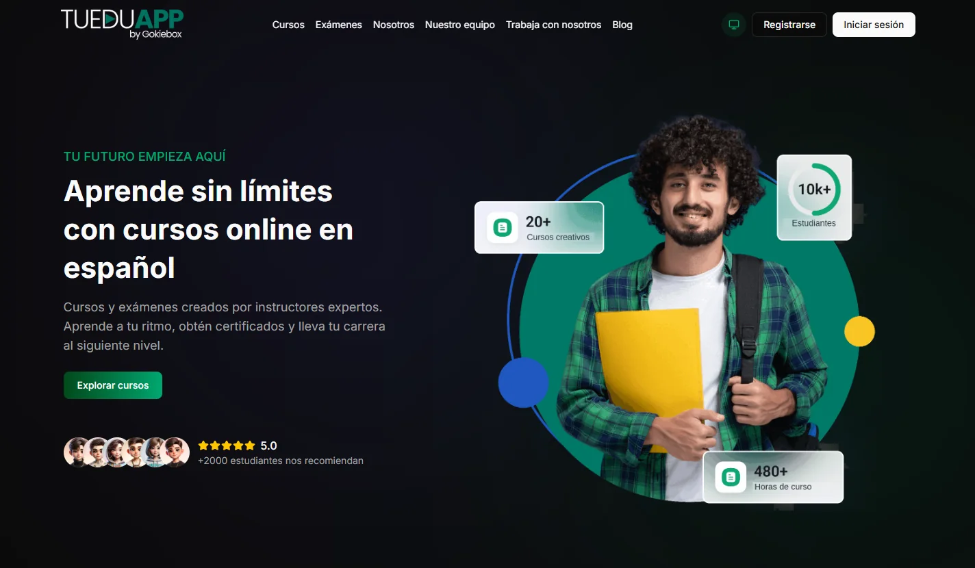 TuEduApp, plataforma de aulas virtuales y venta de cursos online