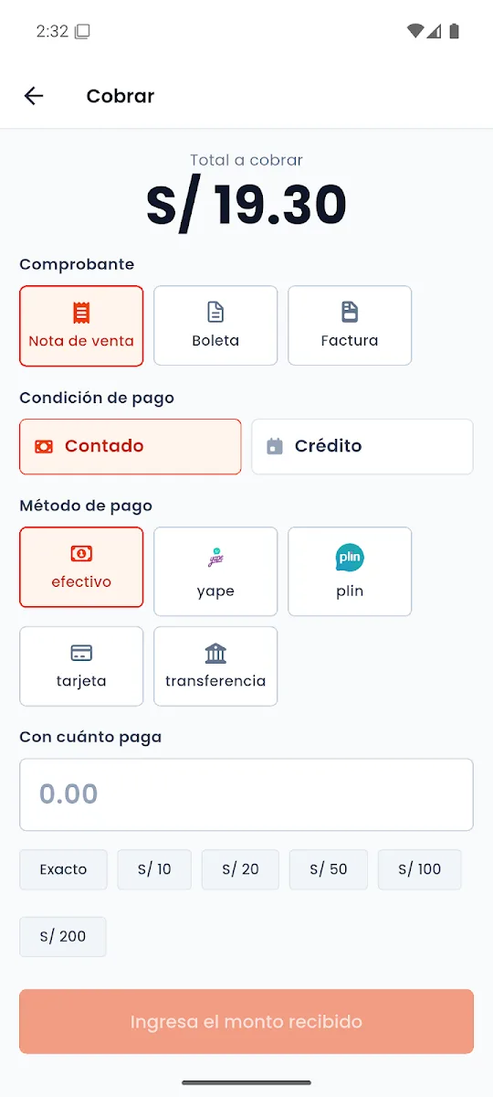App FakturaYa: cobro con boleta, factura y medios de pago