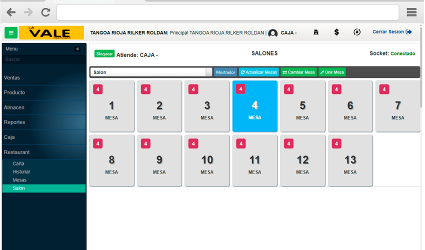 SISTEMA PARA RESTAURANTES